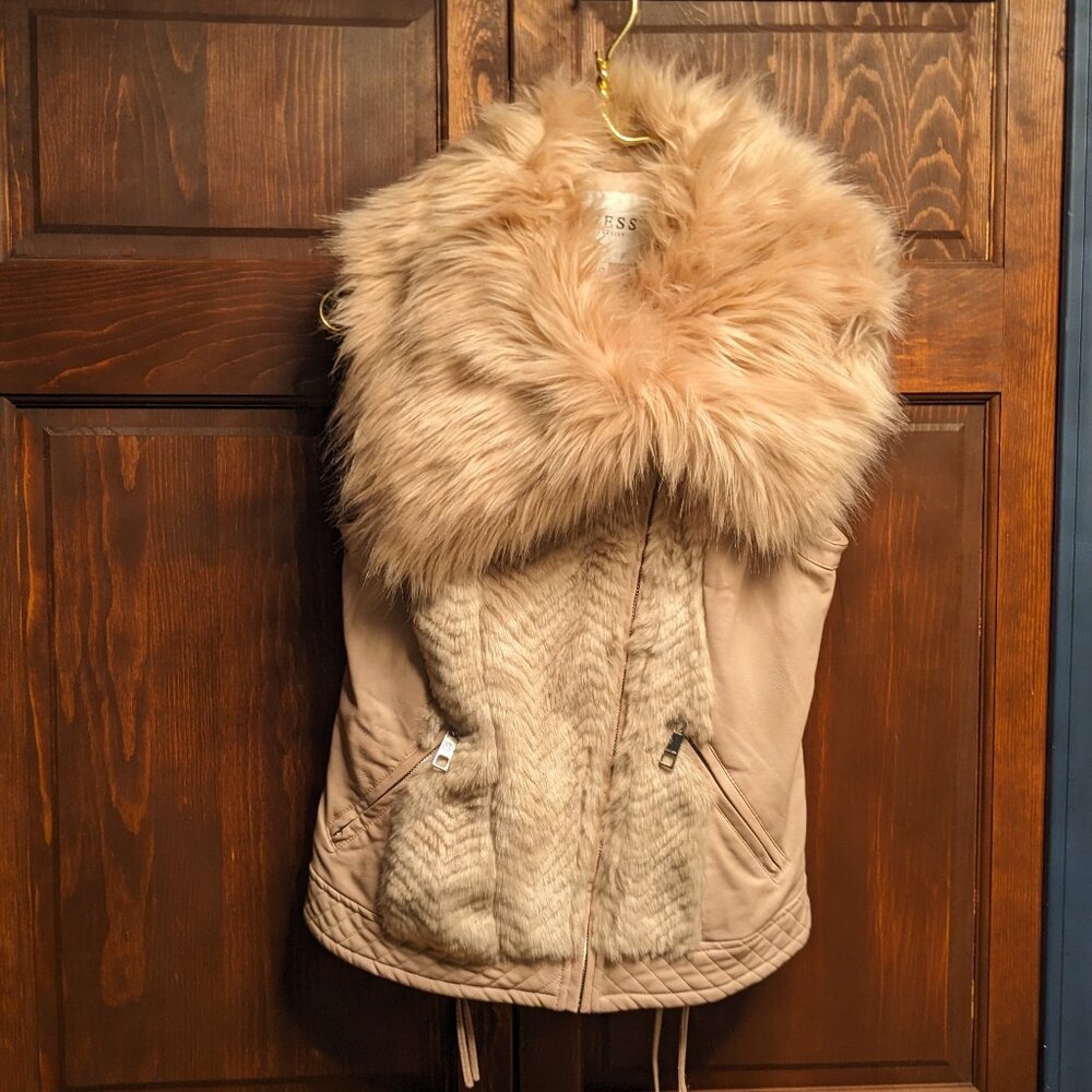 Guess Vest - Designer Vest or Jacket - Pink Vest